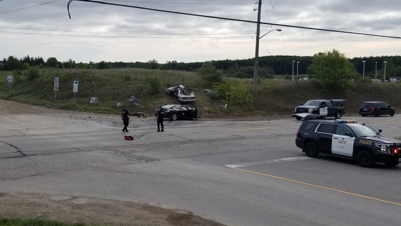 A fatal collision at an intersection in Puslinch. (Source: Wellington County OPP)