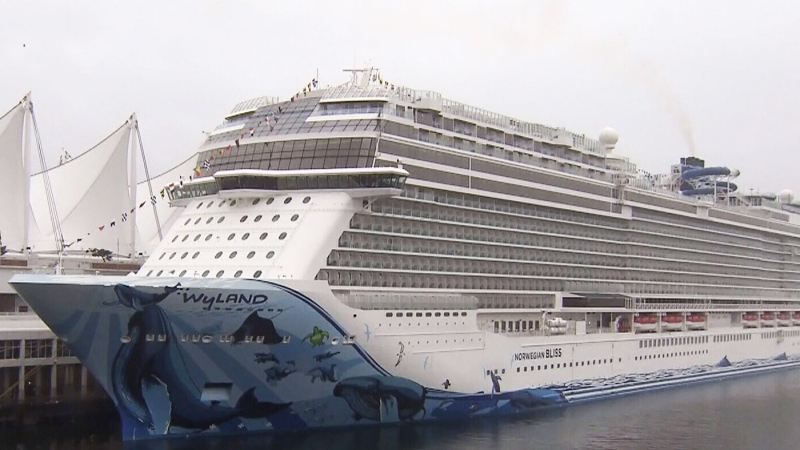 Mammoth cruise ship arrives in Vancouver