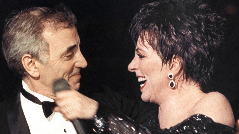Charles Aznavour and Liza Minnelli 