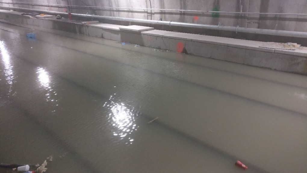 LRT tunnel flooding