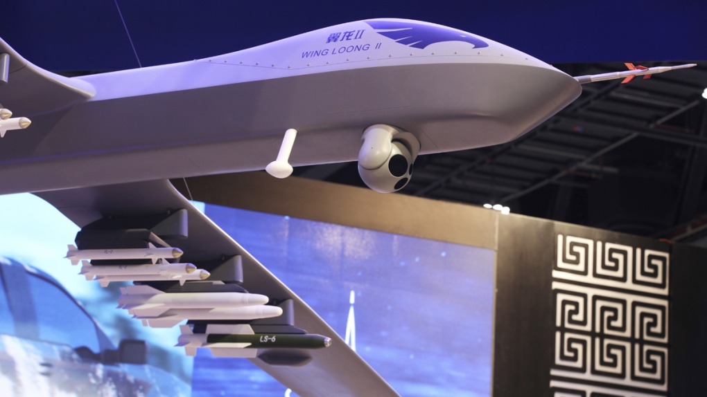Model of China's Wing Loong II weaponized drone