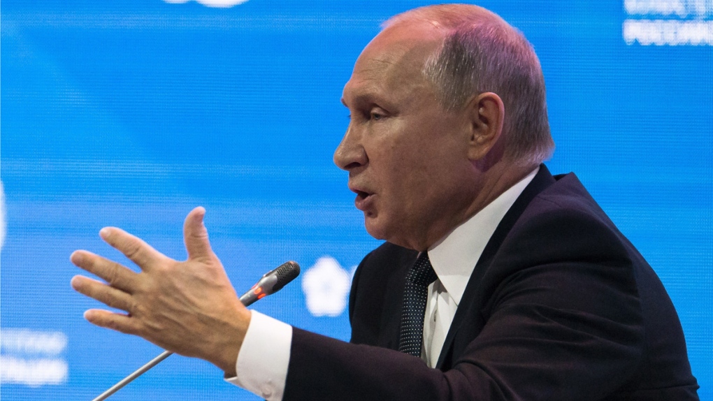 Russian President Vladimir Putin in Moscow