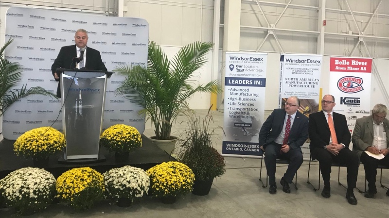 Kauth North America officials showed off their new facility at 3485 Wheelton Drive in Windsor, Ont., on Thursday, Oct. 4, 2018. (Angelo Aversa / CTV Windsor)