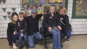 Four generations of Maud Lewis's descendants visited the Art Gallery of Nova Scotia on Oct. 4, 2018. They were all looking at Maud's artwork and visiting her tiny home for the first time.