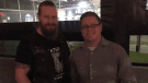 UCP candidate Lance Coulter poses with Soldiers of Odin member on Friday, October 5, 2018. (Facebook)
