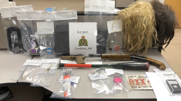 Cardston RCMP - drugs and weapons seized 
