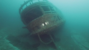 19th century cargo ship found by divers in Georgian Bay in July 2017, it sank in 1881. 