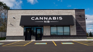 The Cannabis NB location in Sackville, N.B. is seen on Sunday, Oct. 14, 2018. (THE CANADIAN PRESS/Andrew Vaughan)