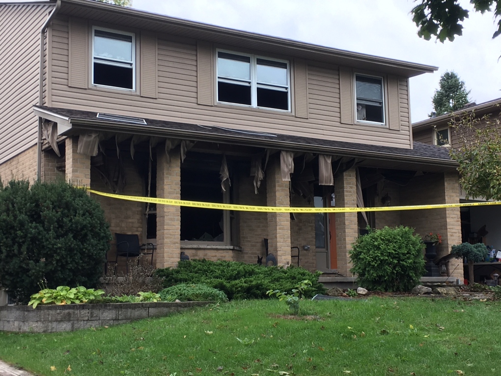 Police say a fire on Fairlane Cres is suspicious