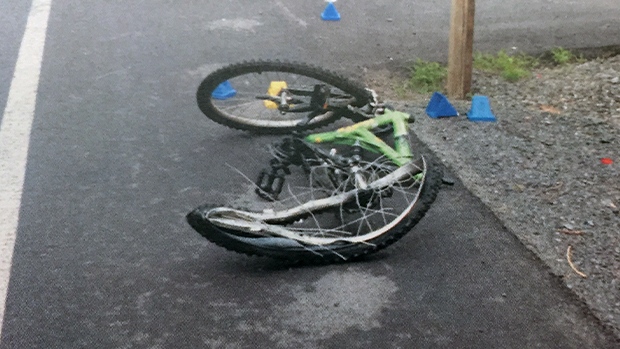 Bike of Andy Nevin, found at scene of fatal accident.