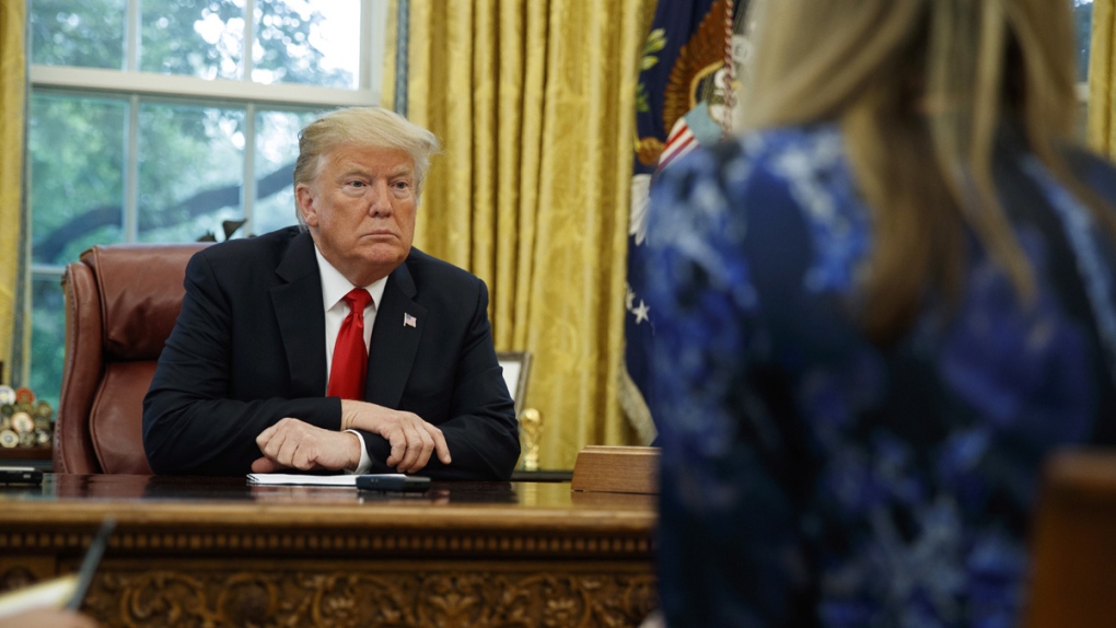 U.S. President Donald Trump in the Oval Office