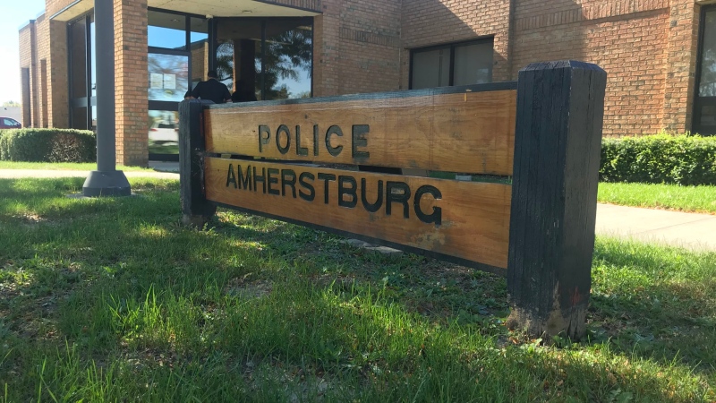Amherstburg police building in Amherstburg, Ont., on Thursday, Oct. 18, 2018. (Rich Garton / CTV Windsor)