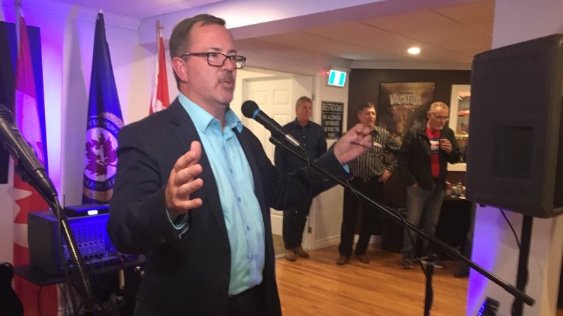 Mayor-elect Darrin Canniff credits his team, family and community for his win in Chatham-Kent, Ont., on Monday, Oct. 22, 2018. (Chris Campbell / CTV Windsor)