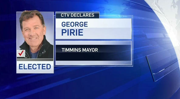 Timmins mayor-elect George Pirie