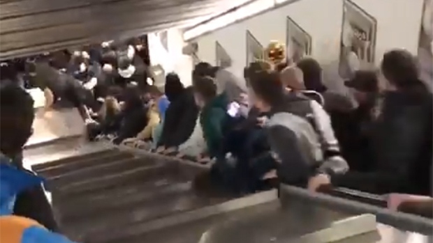 Rome escalator video