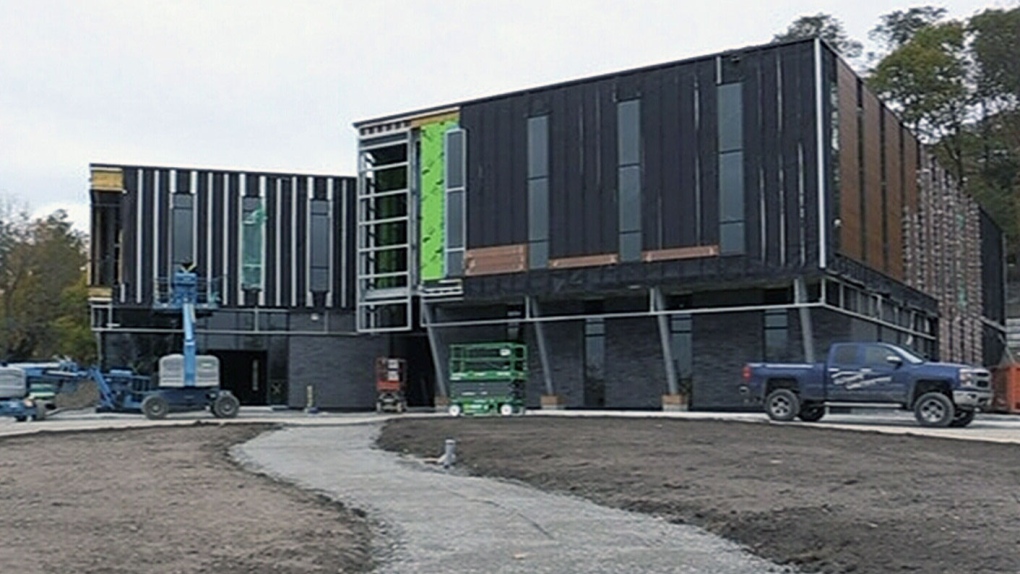 Midland health hub construction