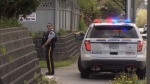 A Surrey RCMP officer is seen in this undated photo. 
