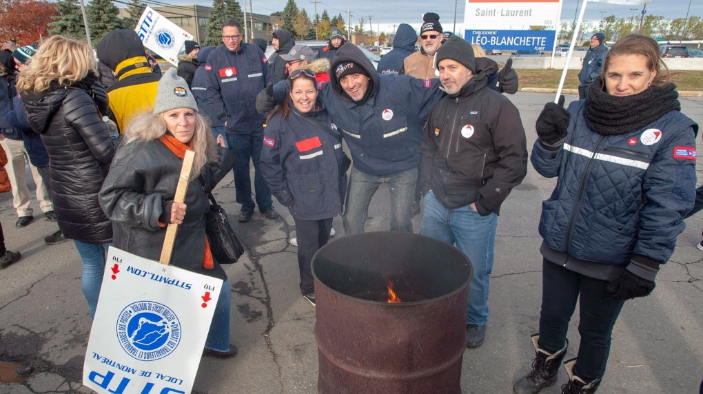 Striking Canada Post workers