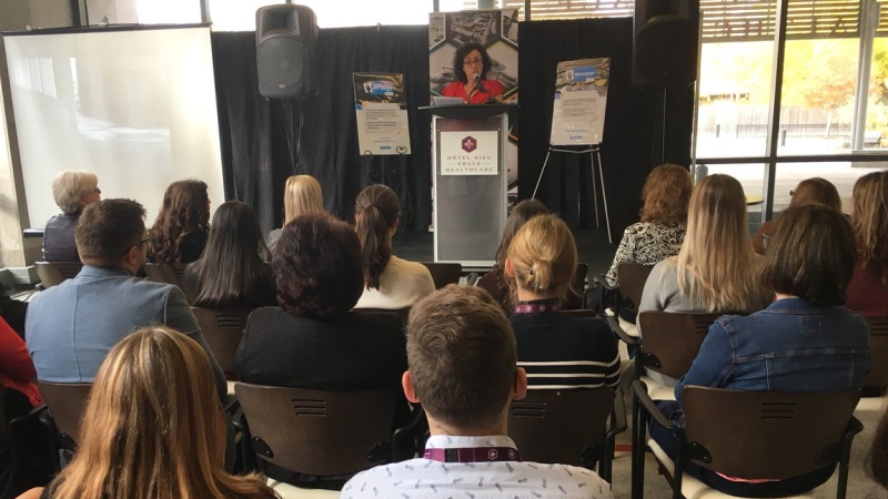 The executive director at WECHC announced there will be a new mobile health clinic on wheels in Windsor-Essex in 2019, Nov. 5, 2018. (Chris Campbell / CTV Windsor)