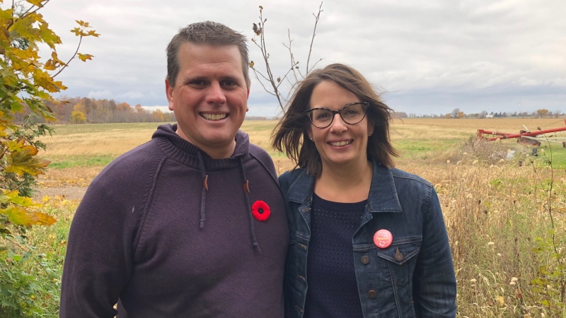 Chris and Rachel Renwick are part of the documentary Real Farm Lives, Nov.9, 2018. (Melanie Borrelli / CTV Windsor) 