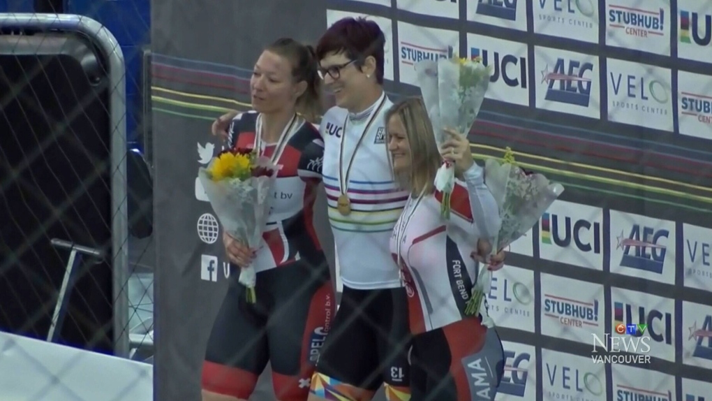 Canadian track cycling champ fights transphobia | CTV News
