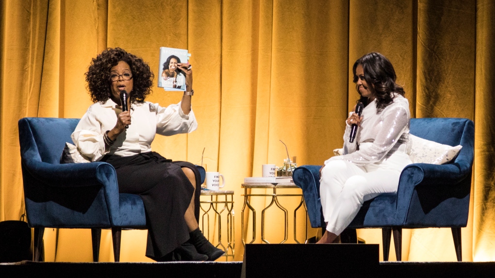 Oprah Winfrey and Michelle Obama