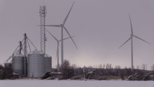 Wind turbines are seen in Huron County, Ont. on Wednesday, Nov. 14, 2018. (Scott Miller / CTV London)