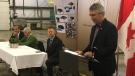 MP Lloyd Longfield was in Leamington to announce $499,000 in funding for Competitive Green Technologies on Nov 16, 2018. ( Chris Campbell / CTV Windsor )