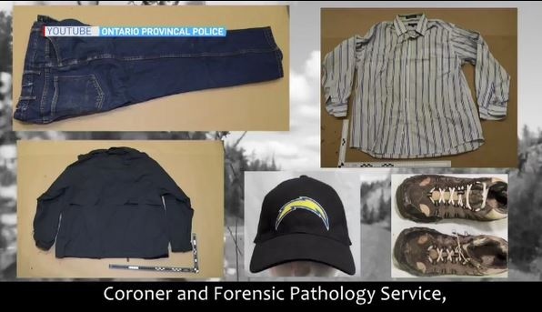 Clothing belonging to a man who died