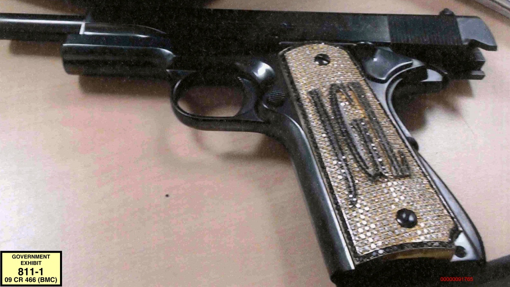 El Chapo's diamond-encrusted pistol