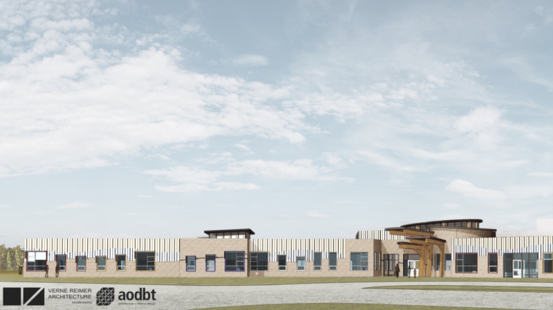 The architects said the school will incorporate natural wood glulam material, which will be exposed throughout the classrooms and common areas. (Source: Verne Reimer Architecture Inc.)