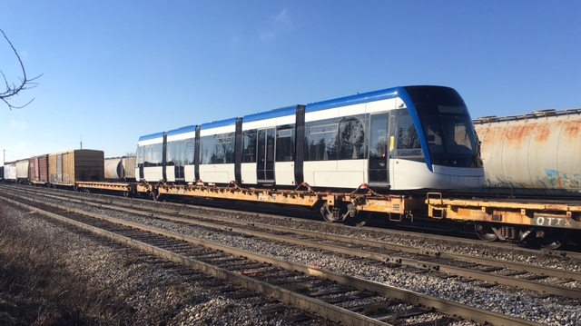 One of the final two LRT vehicles