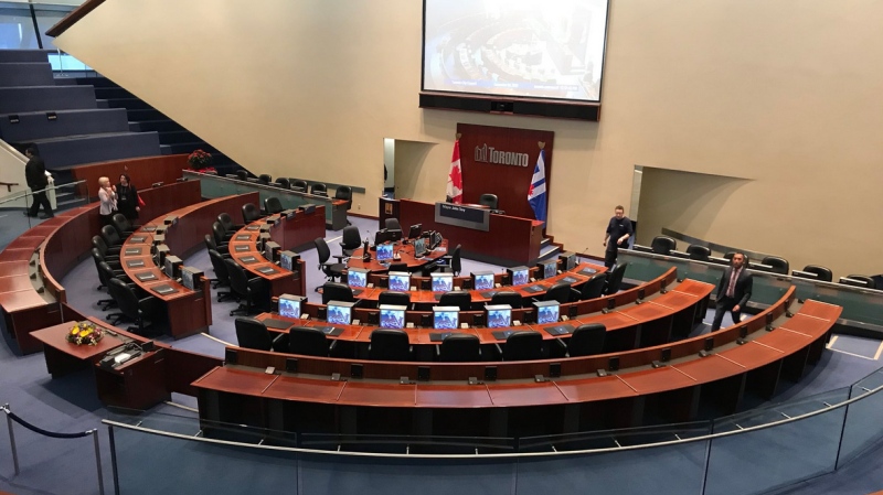 The council chamber at city hall is shown in this file photo. (Nick Dixon/CTV Toronto)
