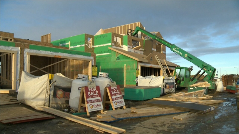 House construction in Edmonton