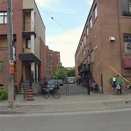 A 44-year-old woman is fighting for her life after she was beaten up in this downtown Ottawa alley near the Shepherds of Good Hope shelter, Saturday, July 11, 2009.