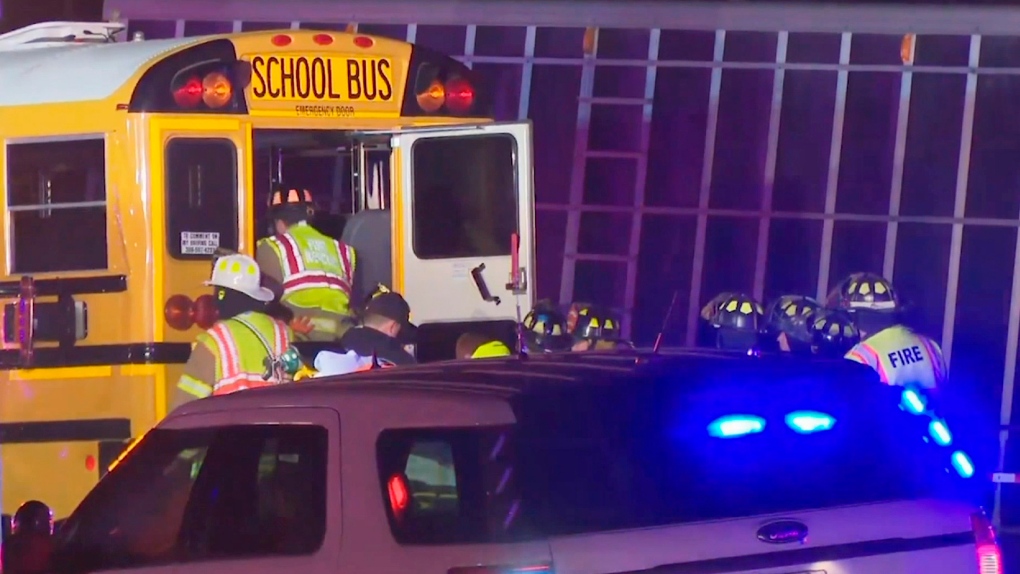 School bus and semitrailer collide in Illinois