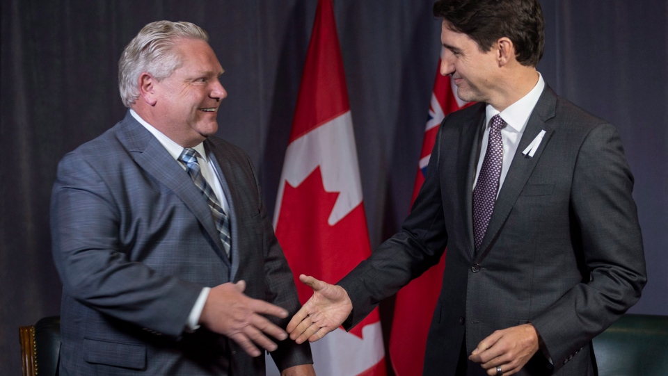 Doug Ford and Justin Trudeau