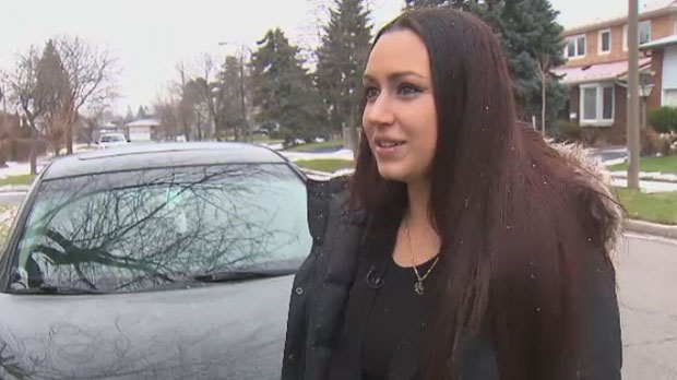 Sarah-Ashley McGrath tells CTV News Toronto that the hood of her vehicle flew open while she was driving on the highway.