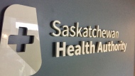 The Saskatchewan Health Authority logo can be seen in this CTV News file photo. 