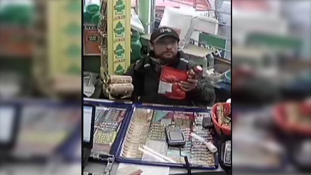 A male allegedly using a stolen debit card