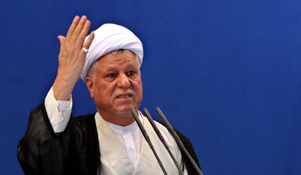 Iranian influential former President, Akbar Hashemi Rafsanjani delivers a sermon during the Friday prayer at the Tehran University campus, in Tehran, Iran, in this Friday, Aug. 12, 2005 photo. (AP Photo / Vahid Salemi)