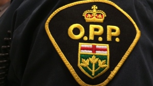 A Ontario Provincial Police badge can be seen in this undated file image. 