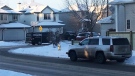 Police were called to the Breckinridge Greens neighbourhood on Friday morning. (DAVID MITCHELL/CTV EDMONTON)