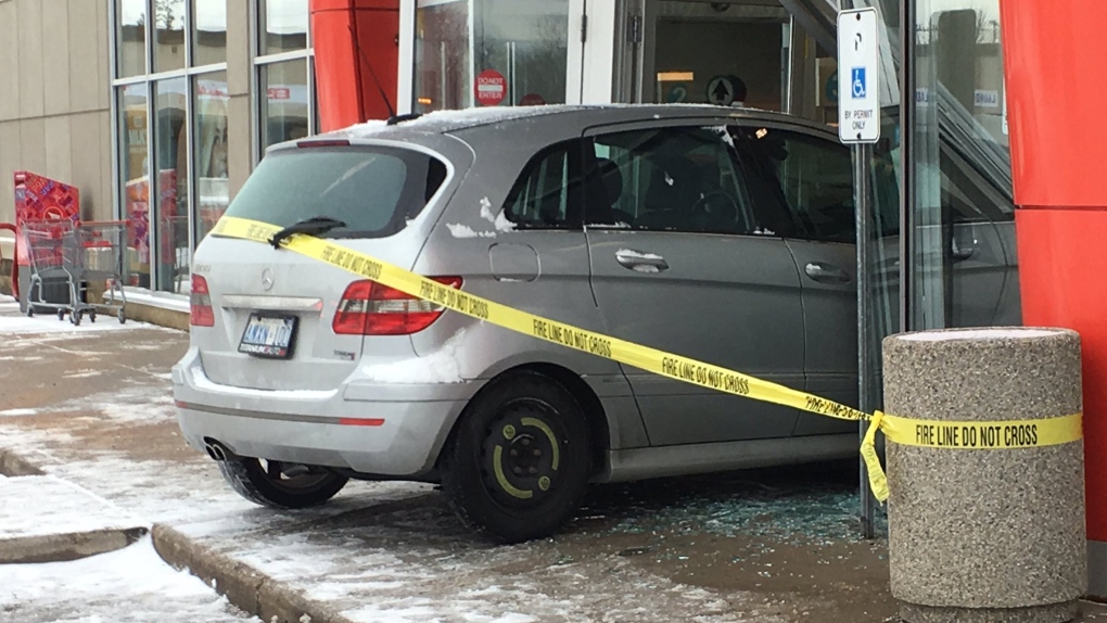 Car into store