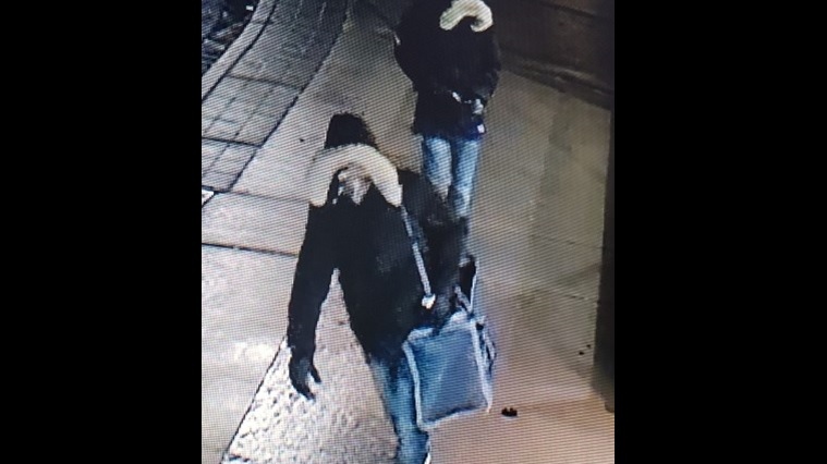 Surveillance image of suspects in robbery