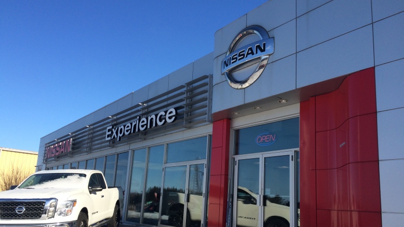 The Experience Nissan in Orillia, Ont. as seen on Thursday, Jan. 10, 2019 (CTV News/Beatrice Vaisman)