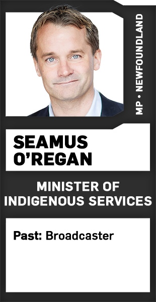 Seamus O'Regan bio card 2019