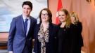 Prime Minister Justin Trudeau, Treasury Board President Jane Philpott and Gov.-Gen. Julie Payette attend a swearing in ceremony at Rideau Hall in Ottawa on Monday, Jan. 14, 2019. THE CANADIAN PRESS/Sean Kilpatrick