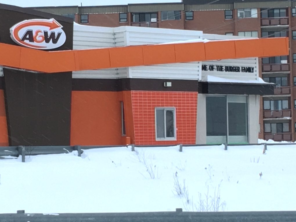 Timmins A and W was broken into