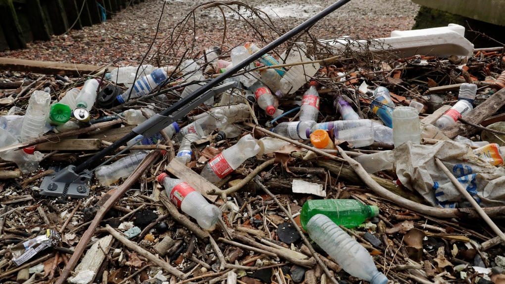 Discarded plastics
